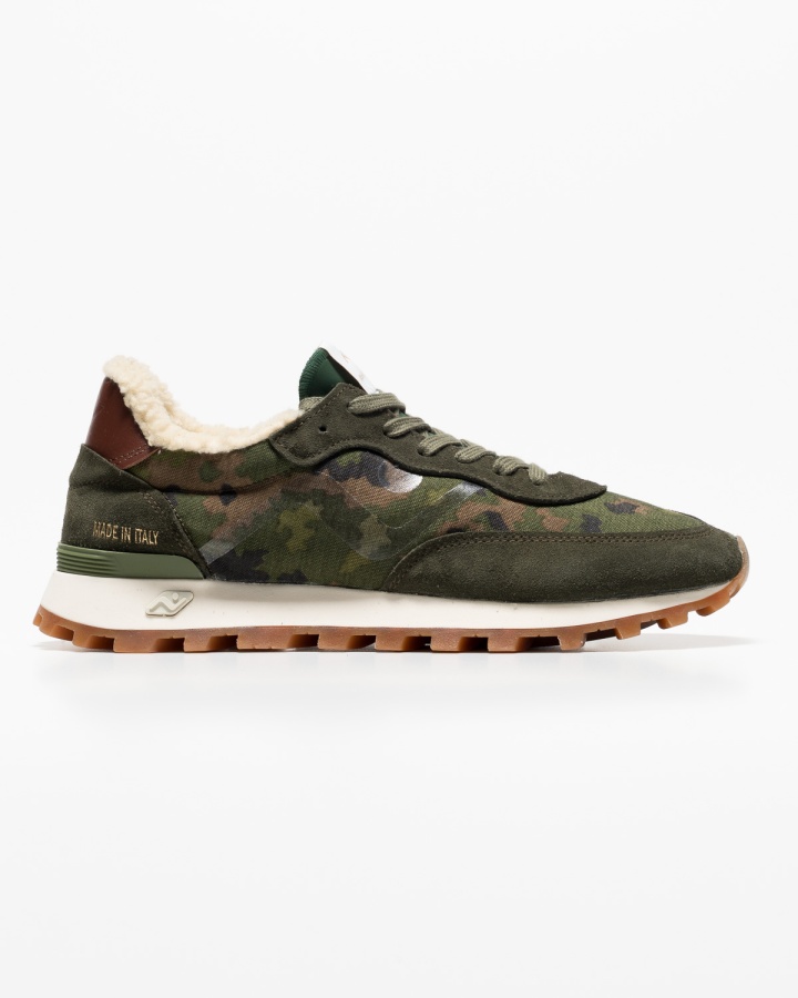 VELOCE Camo Shearling 927 - Green Camo/Brown
